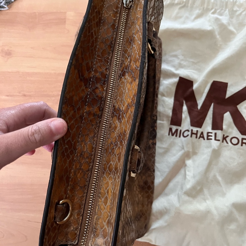 Free Shippingmichael Kors Selma Python Embossed L… - image 5